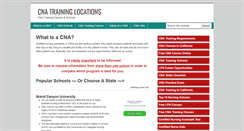 Desktop Screenshot of cnatraininglocations.com