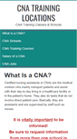 Mobile Screenshot of cnatraininglocations.com