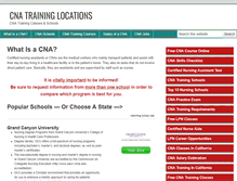 Tablet Screenshot of cnatraininglocations.com